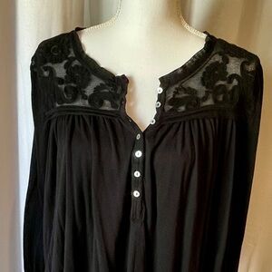 Free People shirt sz S black